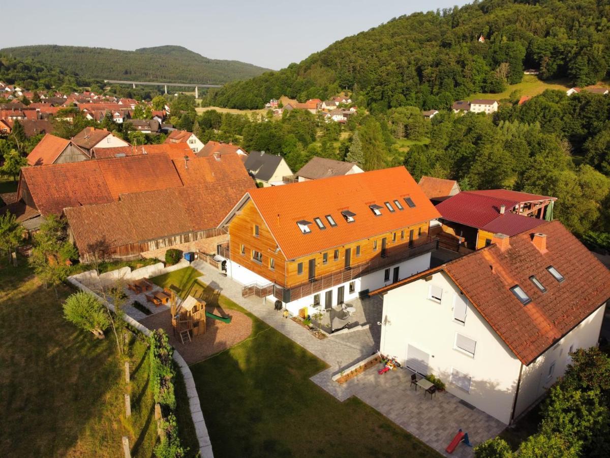 Belzesaltescheune 4 Sterne Ferienwohnung Riedenberg  Exterior foto